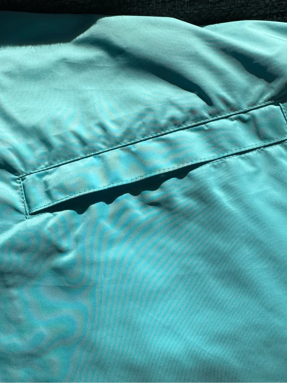 Ralph Lauren Golf Jacket women light blue/aqua full-zip mock neck button collar
